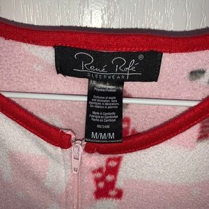 Pink Christmas Llama Onsie Size Medium
